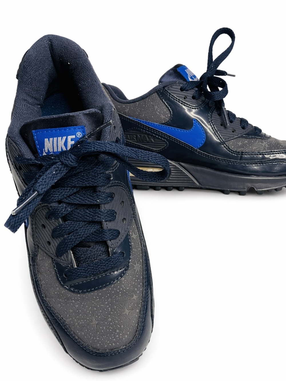Nike Air Max 90 Midnight Navy Blue Boys 5Y Youth Sneakers 316098-141